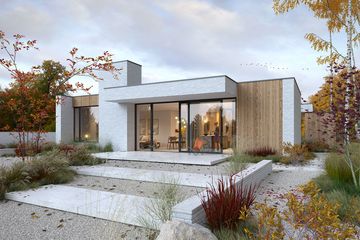  Projekt domu z patio 3 (WAW1164) - projekt domu parterowego - Zdjęcie 3