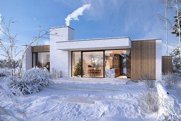  Projekt domu z patio 3 (WAW1164) - projekt domu parterowego - Zdjęcie 4