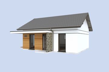  Projekt domu Leon C dom całoroczny, mieszkalny (SLN2831) - projekt domu parterowego - Zdjęcie 4