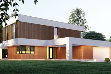  Projekt domu uA275 (WCB1504) - projekt domu z pełnym piętrem - Zdjęcie 2