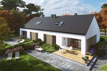  Projekt domu Eco 42 dwulokalowy (WOZ1065) - projekt domu parterowego - Zdjęcie 3