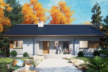  Projekt domu Jarzębina bez garażu [B] (WRF2412) - projekt domu parterowego - Zdjęcie 1