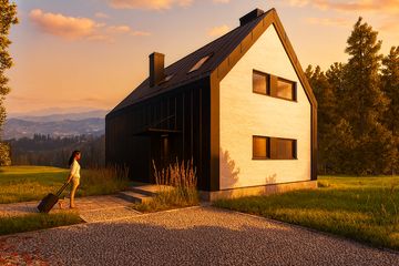  Projekt domu L-302X murowany (SLU1045) - projekt domu parterowego z poddaszem - Zdjęcie 4