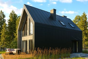  Projekt domu L-302X murowany (SLU1045) - projekt domu parterowego z poddaszem - Zdjęcie 2