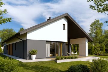  Projekt domu Daniel VIII G2 energo plus (WRC2824) - projekt domu parterowego - Zdjęcie 3