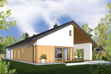  Projekt domu Daniel VIII G2 energo (WRC2825) - projekt domu parterowego - Zdjęcie 3