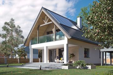  Projekt domu Takt 6 (BSA2369) - projekt domu parterowego z poddaszem - Zdjęcie 5