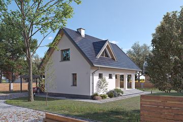  Projekt domu Takt 6 (BSA2369) - projekt domu parterowego z poddaszem - Zdjęcie 3