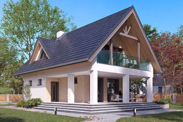  Projekt domu Takt 6 (BSA2369) - projekt domu parterowego z poddaszem - Zdjęcie 1