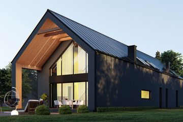  Projekt domu uA276 (WCB1542) - projekt domu parterowego z poddaszem - Zdjęcie 4