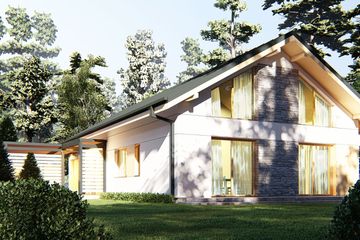  Projekt domu uA365 (WCB1543) - projekt domu parterowego - Zdjęcie 4