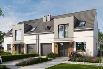  Projekt domu Eco 48 - dwulokalowy (WOZ1067) - projekt domu parterowego z poddaszem - Zdjęcie 1