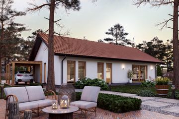  Projekt domu Ka238 SZ (PKT1298) - projekt domu parterowego - Zdjęcie 2