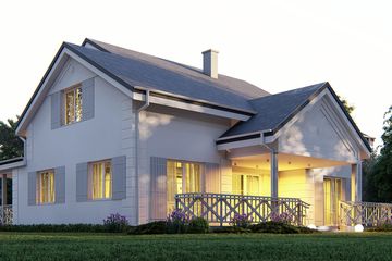  Projekt domu uA352 (WCB1548) - projekt domu parterowego z poddaszem - Zdjęcie 4