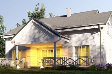  Projekt domu uA352 (WCB1548) - projekt domu parterowego z poddaszem - Zdjęcie 5