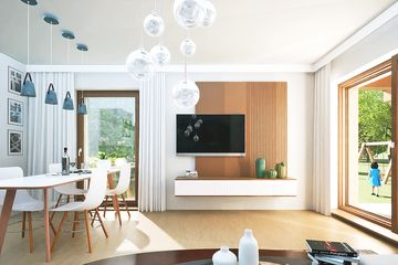  Projekt domu Paprotka z garażem 1-st. bliźniak [A-BL] (WRF2419) - projekt domu parterowego z poddaszem - Zdjęcie 5