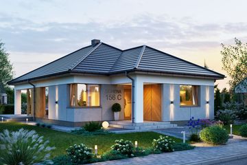 Projekt domu Domena 156 C (WRW1391) - projekt domu parterowego - Zdjęcie 2