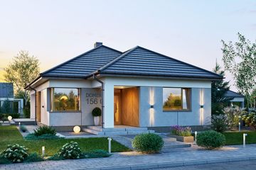  Projekt domu Domena 156 C (WRW1391) - projekt domu parterowego - Zdjęcie 4