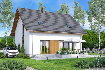  Projekt domu Rodzinek 3 (WOF1223) - projekt domu parterowego z poddaszem - Zdjęcie 4