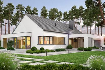  Projekt domu Bianco 3 modern (WOF1225) - projekt domu parterowego - Zdjęcie 1
