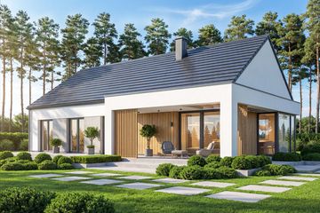  Projekt domu Bianco 3 modern (WOF1225) - projekt domu parterowego - Zdjęcie 3
