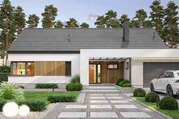  Projekt domu Bianco 3 modern (WOF1225) - projekt domu parterowego - Zdjęcie 2