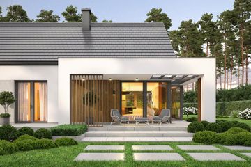  Projekt domu Bianco 3 modern (WOF1225) - projekt domu parterowego - Zdjęcie 4