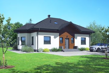  Projekt domu Zadębice 3 pcr (KRP2770) - projekt domu parterowego - Zdjęcie 2
