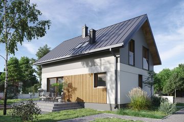  Projekt domu Celia Mini (1880) (KRD3018) - projekt domu parterowego z poddaszem - Zdjęcie 3