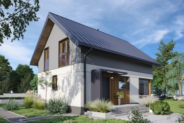  Projekt domu Celia Mini (1880) (KRD3018) - projekt domu parterowego z poddaszem - Zdjęcie 4