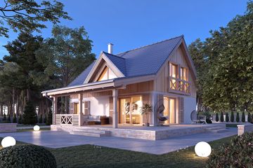  Projekt domu Aksamitka dr-S (BSA2366) - projekt domu parterowego z poddaszem - Zdjęcie 6