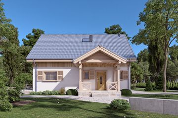  Projekt domu Aksamitka dr-S (BSA2366) - projekt domu parterowego z poddaszem - Zdjęcie 4