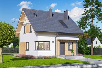  Projekt domu Amigo 2 (WOE1190) - projekt domu parterowego z poddaszem - Zdjęcie 3