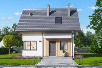  Projekt domu Amigo 2 (WOE1190) - projekt domu parterowego z poddaszem - Zdjęcie 2