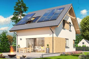  Projekt domu Amigo 2 (WOE1190) - projekt domu parterowego z poddaszem - Zdjęcie 1