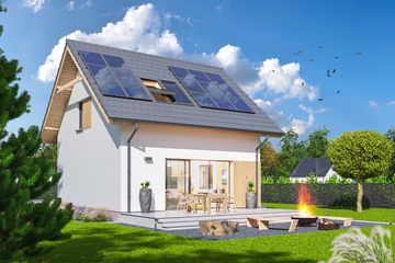  Projekt domu Amigo 2 (WOE1190) - projekt domu parterowego z poddaszem - Zdjęcie 4