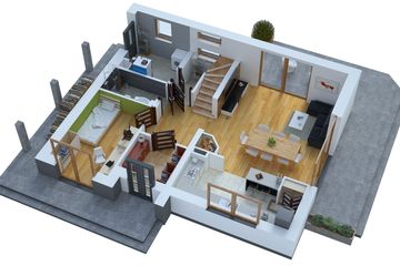  Projekt domu BW-03 wariant 11 bez garażu (JGC1257) - projekt domu parterowego z poddaszem - Zdjęcie 4