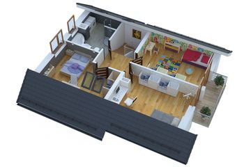  Projekt domu BW-03 wariant 11 bez garażu (JGC1257) - projekt domu parterowego z poddaszem - Zdjęcie 5