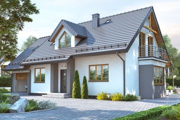  Projekt domu BW-03 wariant 1 (JGC1258) - projekt domu parterowego z poddaszem - Zdjęcie 3