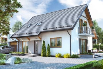  Projekt domu BW-03 wariant 7 (FL) (JGC1259) - projekt domu parterowego z poddaszem - Zdjęcie 3