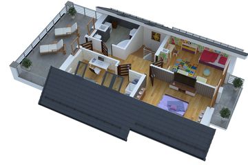  Projekt domu BW-03 wariant 7 (FL) (JGC1259) - projekt domu parterowego z poddaszem - Zdjęcie 5