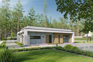  Projekt domu EG-105 (WWB1134) - projekt domu parterowego - Zdjęcie 3