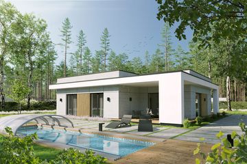  Projekt domu EG-105 (WWB1134) - projekt domu parterowego - Zdjęcie 2