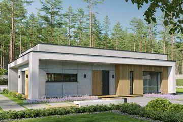  Projekt domu EG-105 (WWB1134) - projekt domu parterowego - Zdjęcie 1