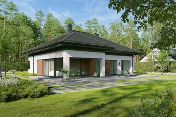  Projekt domu EG-104 (WWB1133) - projekt domu parterowego - Zdjęcie 2