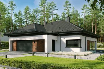  Projekt domu EG-104 (WWB1133) - projekt domu parterowego - Zdjęcie 1