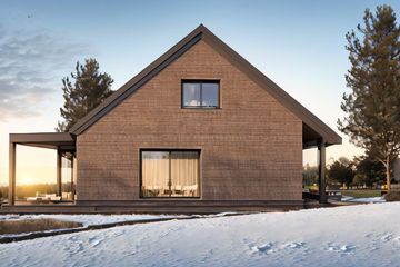  Projekt domu eko Typowy 76 (KKE1068) - projekt domu parterowego - Zdjęcie 3