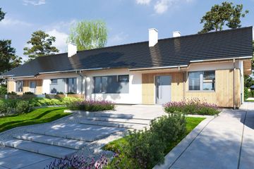  Projekt domu Ola bliźniak (WRR1143) - projekt domu parterowego - Zdjęcie 1