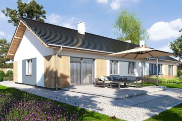  Projekt domu Ola bliźniak (WRR1143) - projekt domu parterowego - Zdjęcie 2