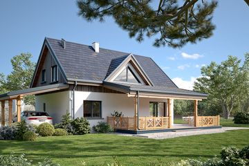  Projekt domu Koniczynka (BSA2370) - projekt domu parterowego z poddaszem - Zdjęcie 5